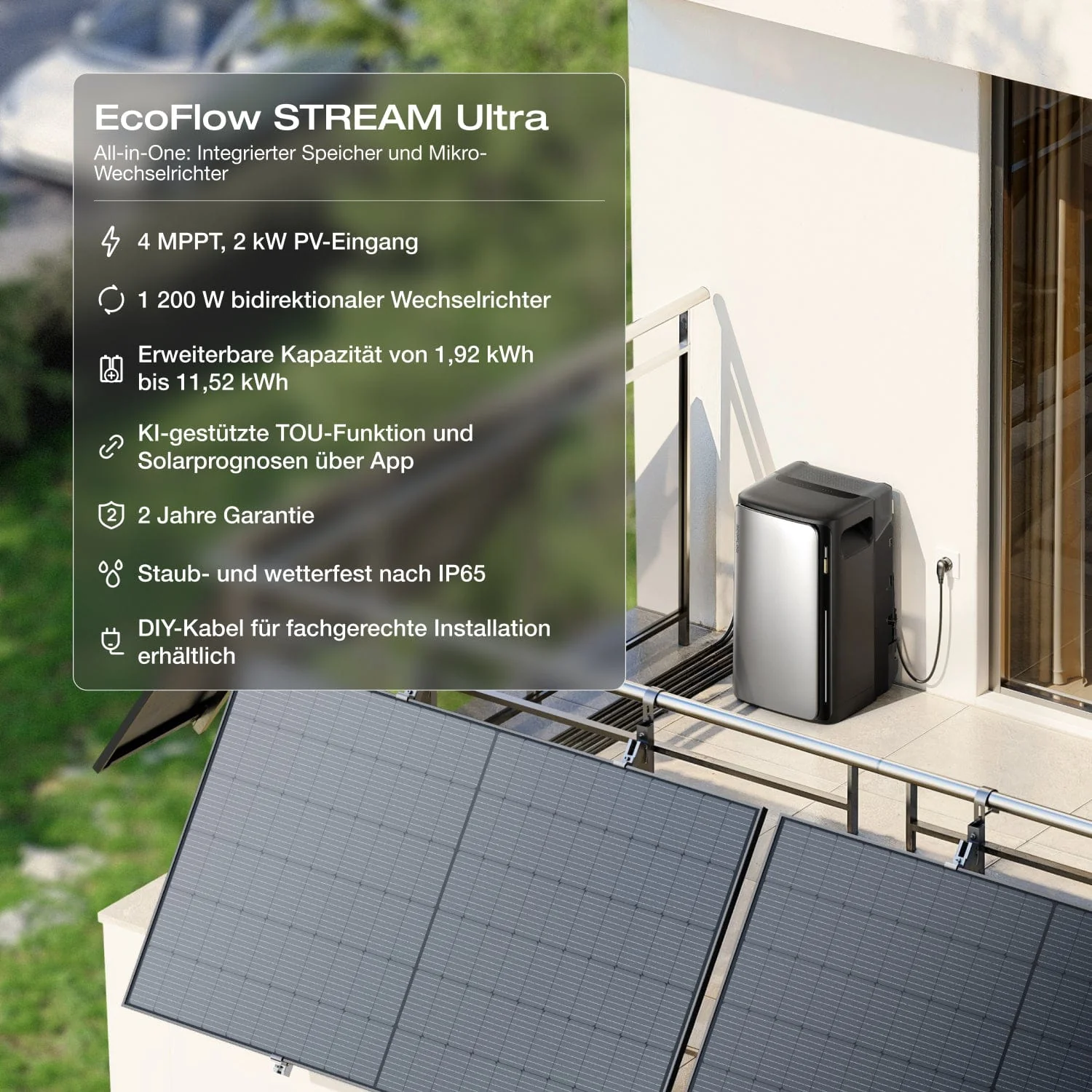 EcoFlow STREAM Pro/Max Balkonkraftwerk mit Speicher(Generalüberholt) - Image 2